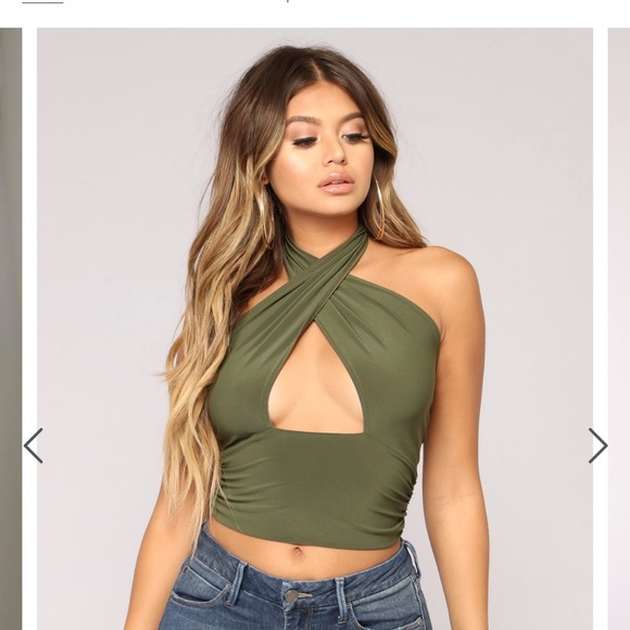 Fashion Nova Tops - Fashion Nova Don't Get It Twisted Halter Top